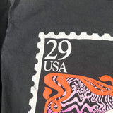 Vintage 1993 Jim Morrison Stamp American Poet Long Sleeve T-Shirt