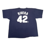 Navy blue t-shirt with 'Rivera 42' printed on a white background