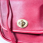 Vintage 1994 Coach Red Leather Everett Mini Shoulder Bag Purse