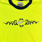 Vintage Y2K Nike Glitter Ornate Swoosh Ringer T-Shirt