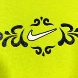 Vintage Y2K Nike Glitter Ornate Swoosh Ringer T-Shirt
