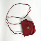 Vintage 1994 Coach Red Leather Everett Mini Shoulder Bag Purse
