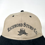 Vintage 90's Richmond Stump Co. Two-Tone Canvas Strapback Hat