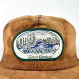 Vintage 90's Britches Great Outdoors USA Made Suede Hat