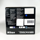 Vintage 2001 Nikon Coolpix 995 Boxed Swivel 3MP Digital Camera