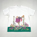 Vintage 90's Basic Editions Kittens in the Garden T-Shirt