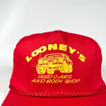 Vintage 90's Looney’s Used Cars & Body Shop Bland VA Hat