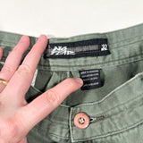 Vintage Y2K No Fear Olive Green Cargo Shorts
