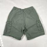 Vintage Y2K No Fear Olive Green Cargo Shorts