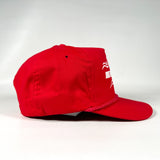 Vintage 90's Cain's Jeep Eagle Dealership Red Rope Snapback Hat