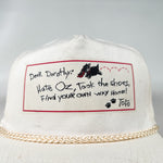 Vintage 90's Wizard of Oz Toto Letter Rope Hat