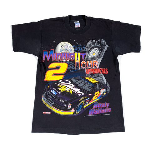 Vintage 90's Rusty Wallace Halloween NASCAR T-Shirt