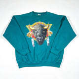 Vintage 90's Native American Bison Crewneck Sweatshirt