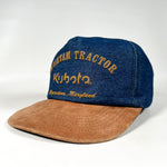 Vintage 90's Kubota Antietam Tractor Hagerstown MD Denim Hat