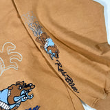 Vintage Y2K Raw Blue Dis My Crib Graphic Long Sleeve T-Shirt