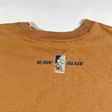 Vintage Y2K Raw Blue Dis My Crib Graphic Long Sleeve T-Shirt