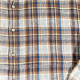 Vintage 90's Pendleton Brown Plaid Wool Flannel Shirt