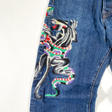 Modern 2007 Ed Hardy Panther & Snake Embroidered Jeans