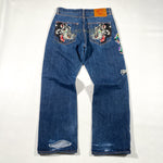 Modern 2007 Ed Hardy Panther & Snake Embroidered Jeans