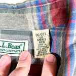 Vintage 90's LL Bean Plaid Chamois Shirt