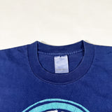 Vintage 90's Japanese Bamboo Yukata Motif Indigo Graphic T-Shirt