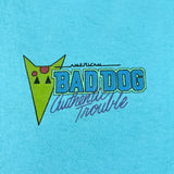 Vintage 1989 Bad Dog California Trouble Made USA Graphic T-Shirt
