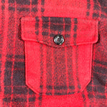 Vintage 80's Melton Wool Mackinaw Plaid Chore Jacket