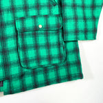 Vintage Y2K Woolrich Green Plaid Chore Jacket