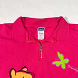 Vintage 90's Winnie the Pooh Garden Club Quarter Zip Shirt