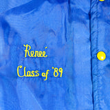 Vintage 80's North West Band Reneé Class of '89 Coaches Jacket