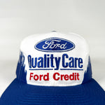 Vintage 90's Dale Jarrett Ford Quality Care NASCAR Snapback Hat