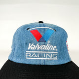 Vintage 90's Valvoline Mark Martin Roush Racing Denim NASCAR Hat
