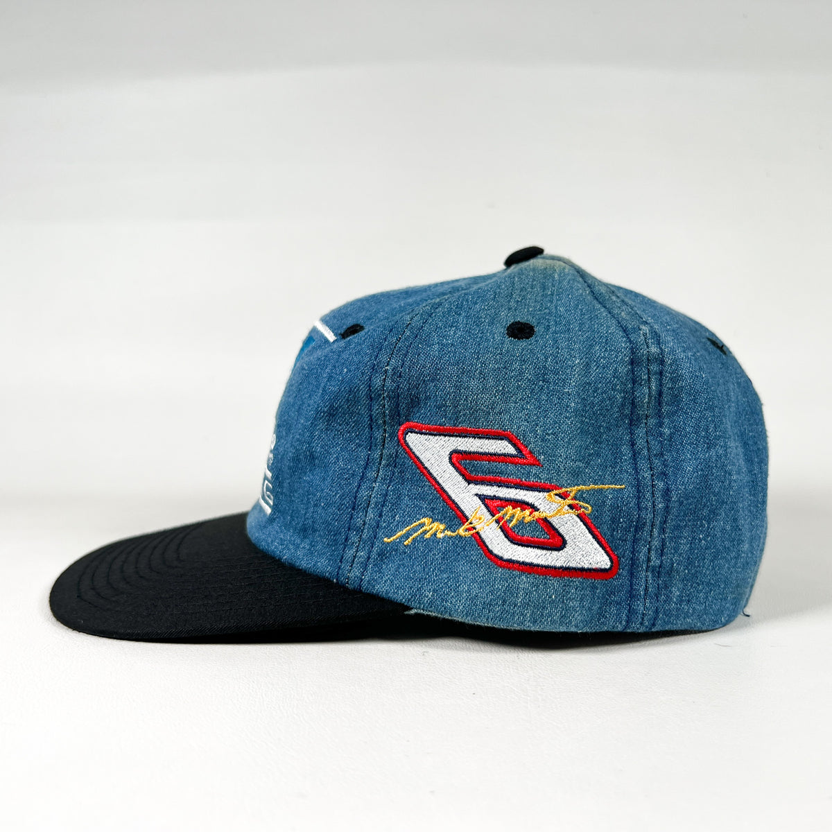 Vintage 90's Valvoline Mark Martin Roush Racing Denim NASCAR Hat ...