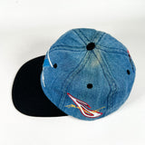 Vintage 90's Valvoline Mark Martin Roush Racing Denim NASCAR Hat