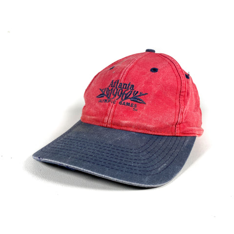 Vintage Louisville MFG Trucker Hat Cap Snap Back USA Denim Jean Red Ranger  80s