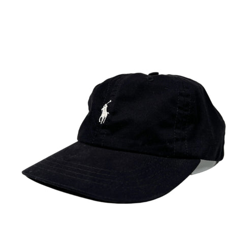 Vintage 90's Polo Golf Ralph Lauren Black Strapback Hat