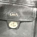 Modern Y2K Coach Black Pebbled Leather Crossbody Bag