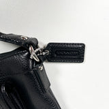 Modern Y2K Coach Black Pebbled Leather Crossbody Bag