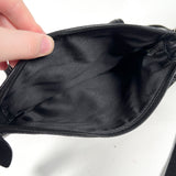 Modern Y2K Coach Black Pebbled Leather Crossbody Bag