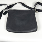 Modern Y2K Coach Black Pebbled Leather Crossbody Bag