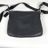 Modern Y2K Coach Black Pebbled Leather Crossbody Bag