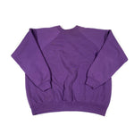 Vintage 80's Plain Raglan Purple Crewneck Sweatshirt