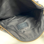 Modern Y2K Coach F58285 Black Crossgrain Leather File Bag Purse