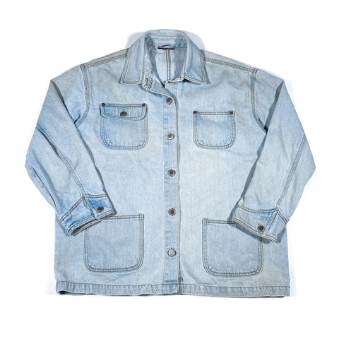 Vintage 90's Faded Glory Denim Chore Jacket