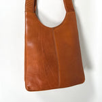 Vintage Y2K Frye Cognac Leather Shoulder Bag Purse