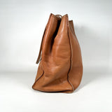 Vintage Y2K Hobo International Cognac Leather Slouchy Tote Bag