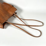 Vintage Y2K Hobo International Cognac Leather Slouchy Tote Bag
