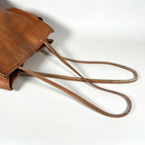 Vintage Y2K Hobo International Cognac Leather Slouchy Tote Bag