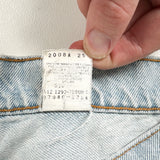 Vintage 1997 Levi's 37940 Slim Fit High-Rise Light Wash Denim Shorts