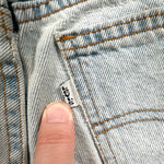 Vintage 1997 Levi's 37940 Slim Fit High-Rise Light Wash Denim Shorts